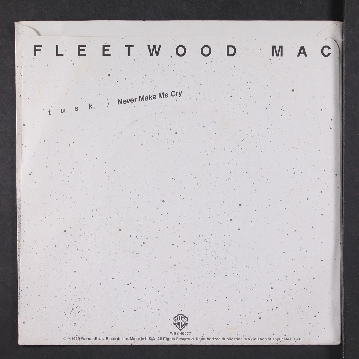 tusk / never make me cry by FLEETWOOD MAC