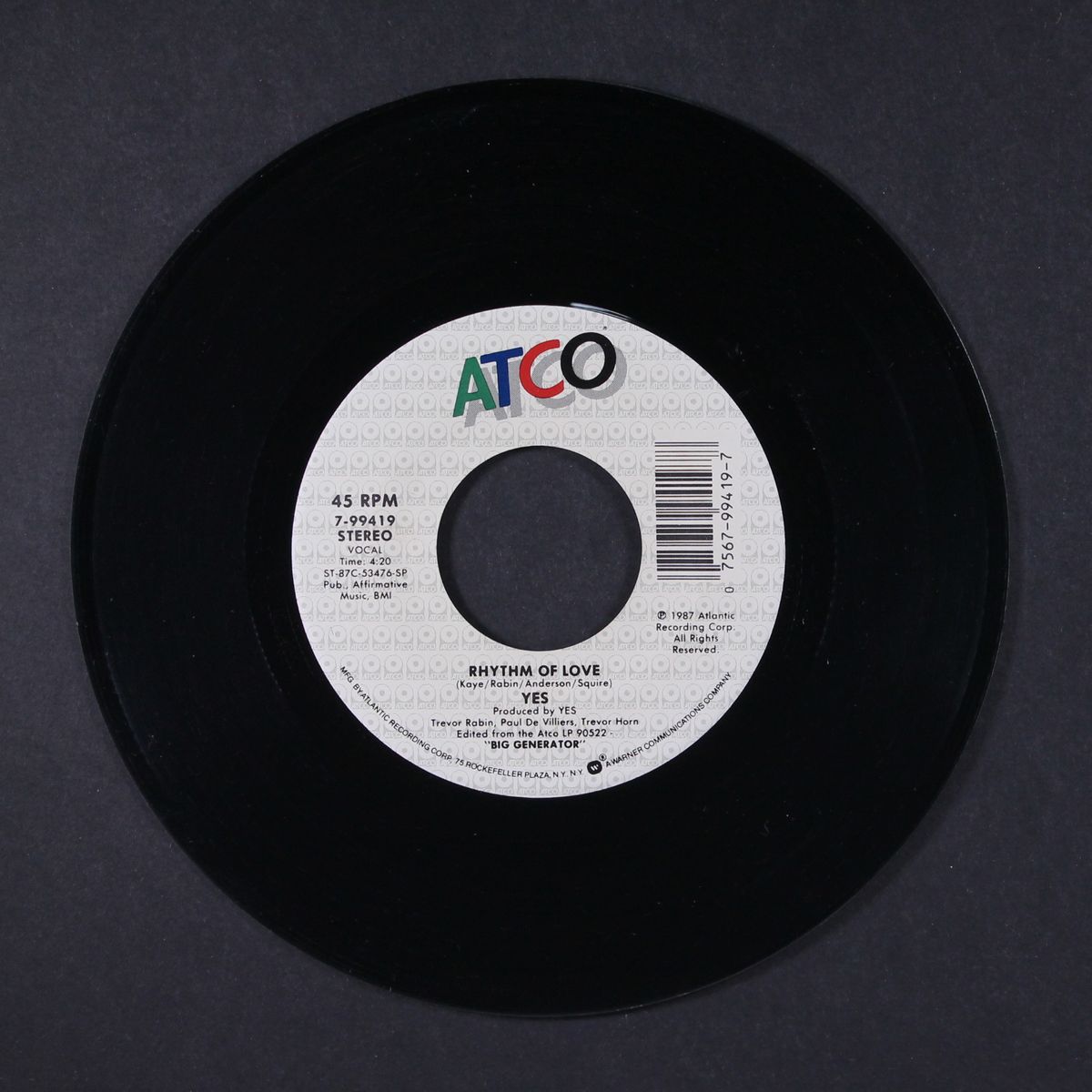 rhythm of love by YES
