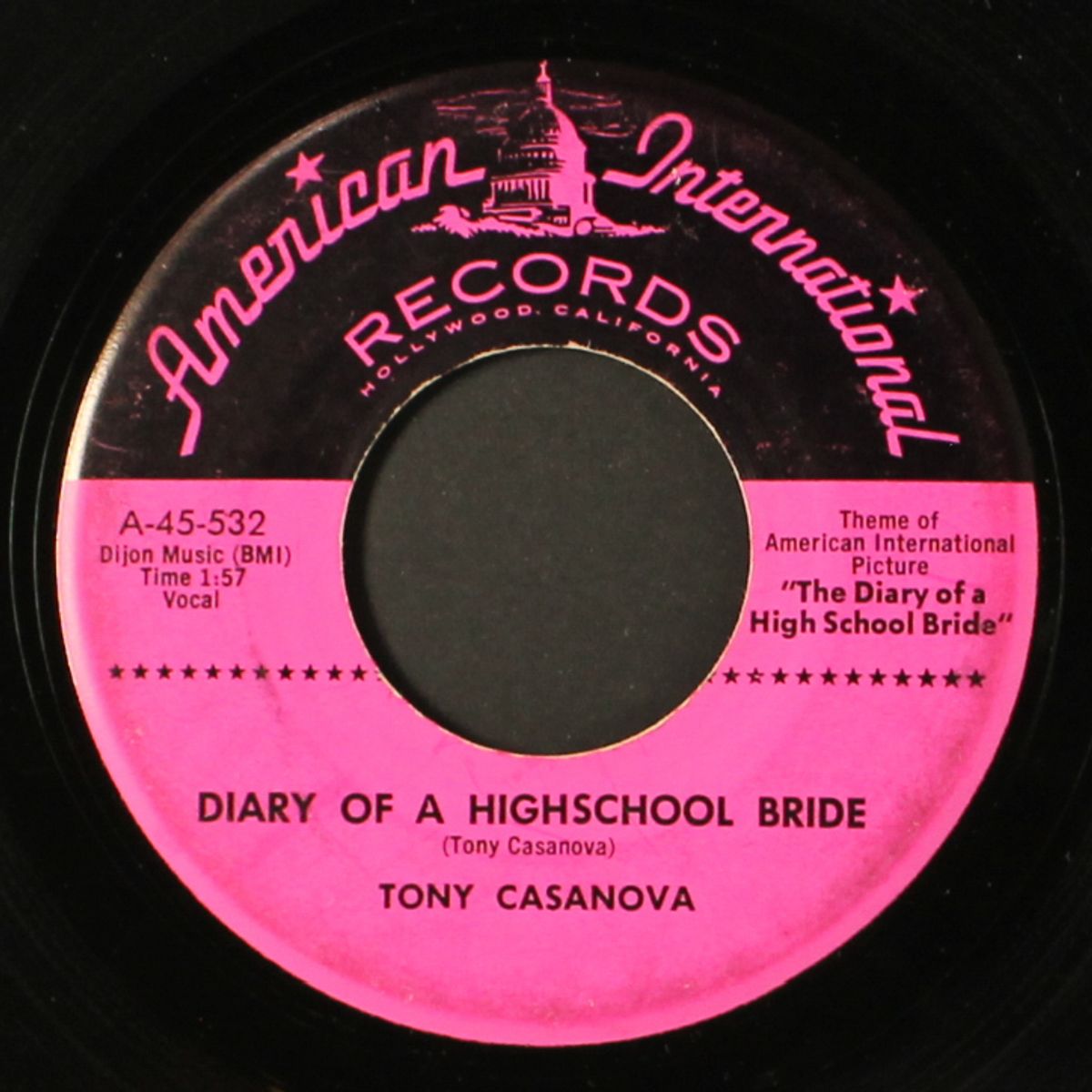 when i say bye bye / diary of a high school bride by TONY CASANOVA