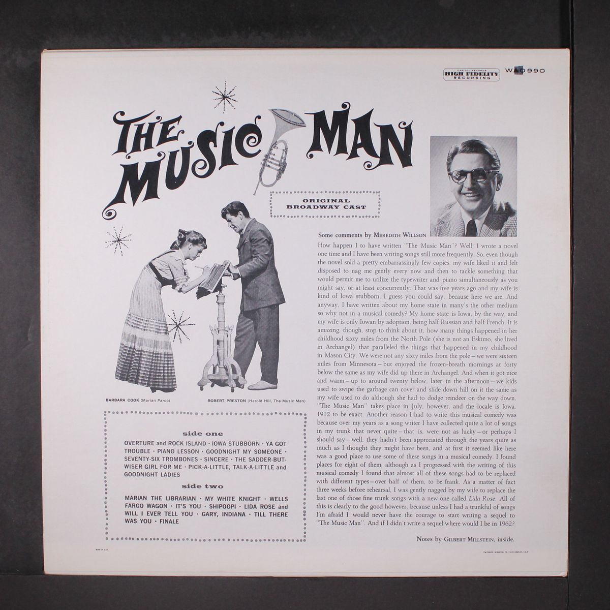 the music man by ORIGINAL CAST