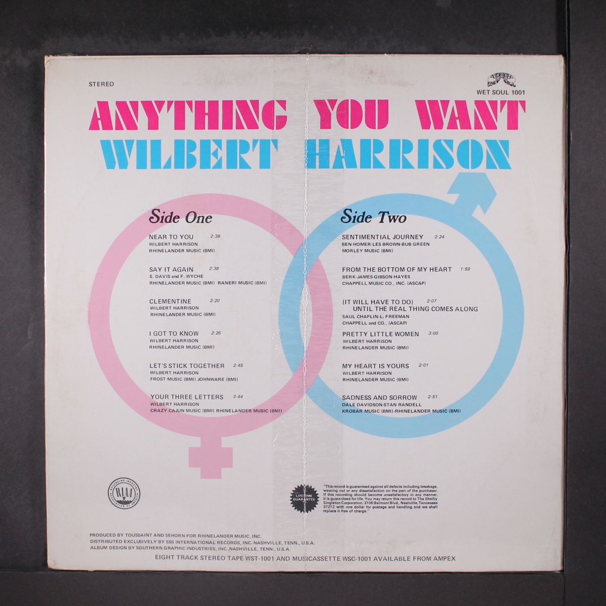anything you want by WILBERT HARRISON