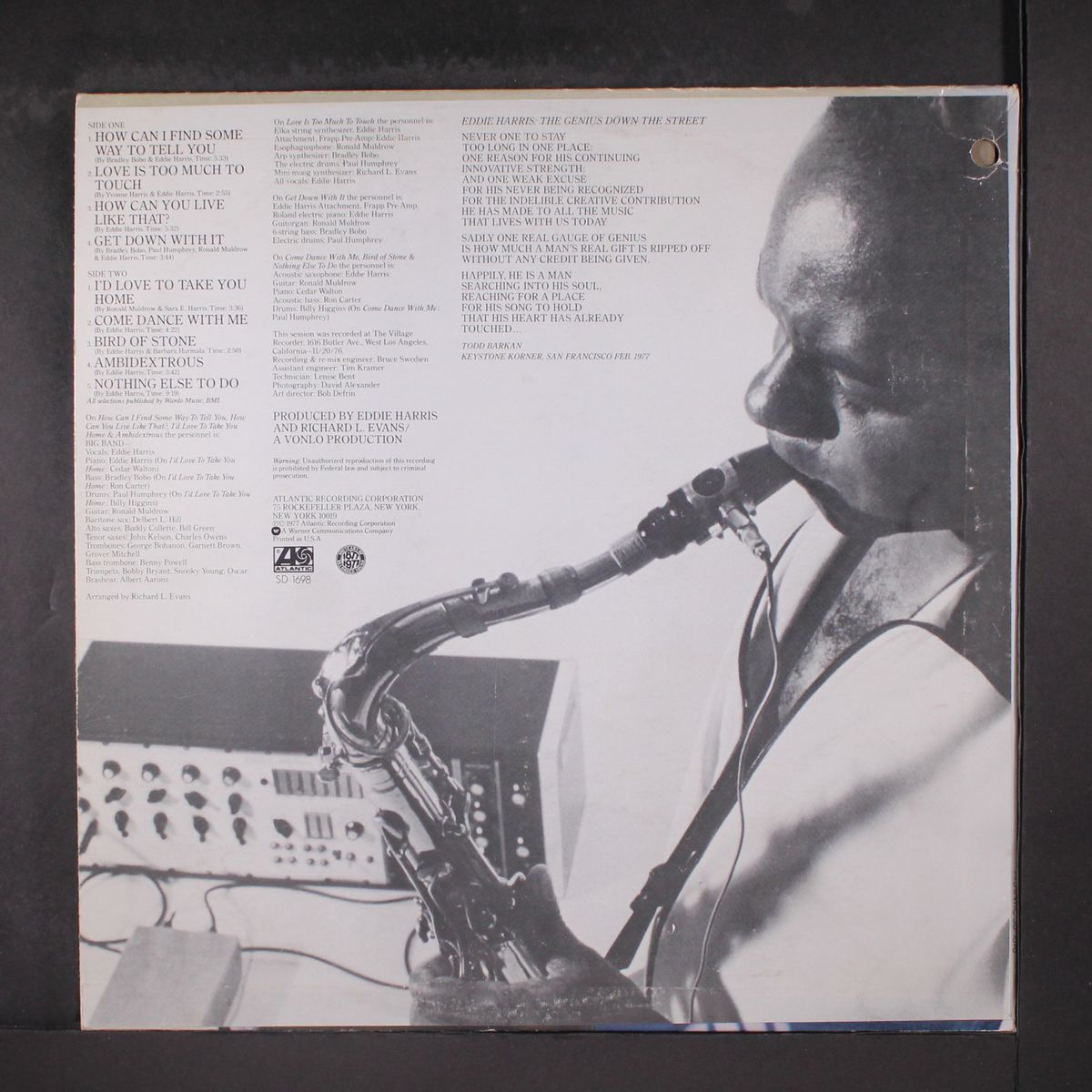 how can you live like that? by EDDIE HARRIS