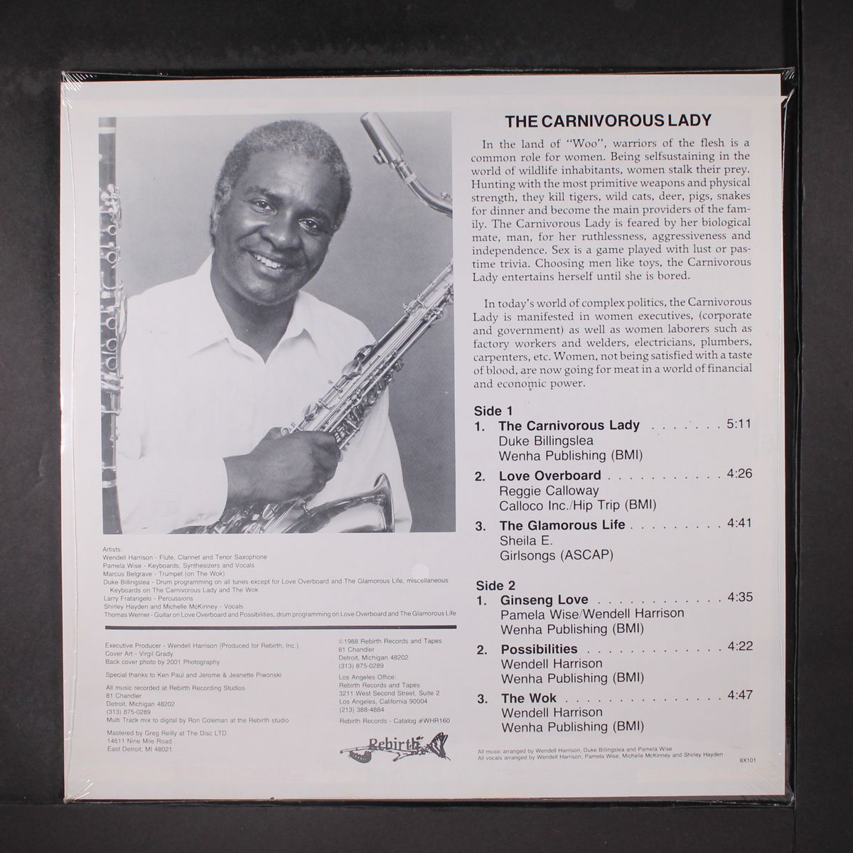the carnivorous lady by WENDELL HARRISON