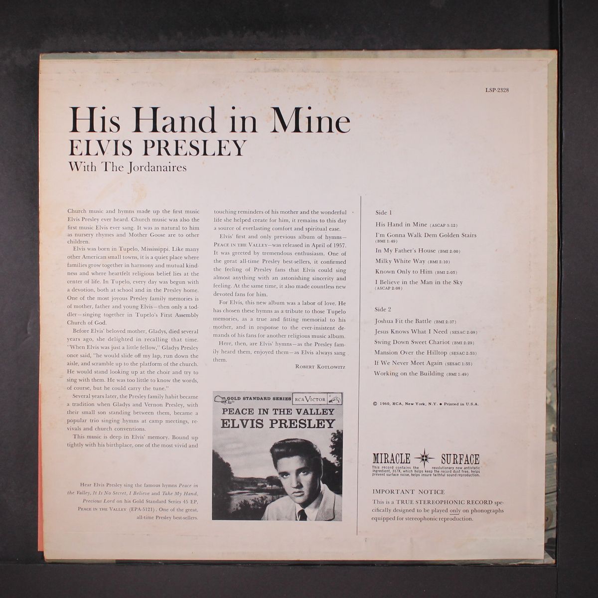 his hand in mine by ELVIS PRESLEY