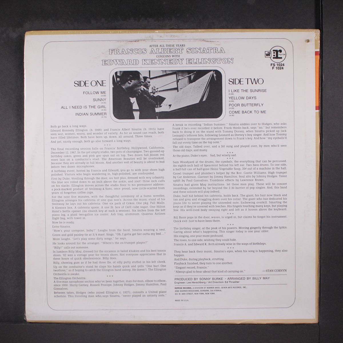 francis a. & edward k. by FRANK SINATRA & DUKE ELLINGTON