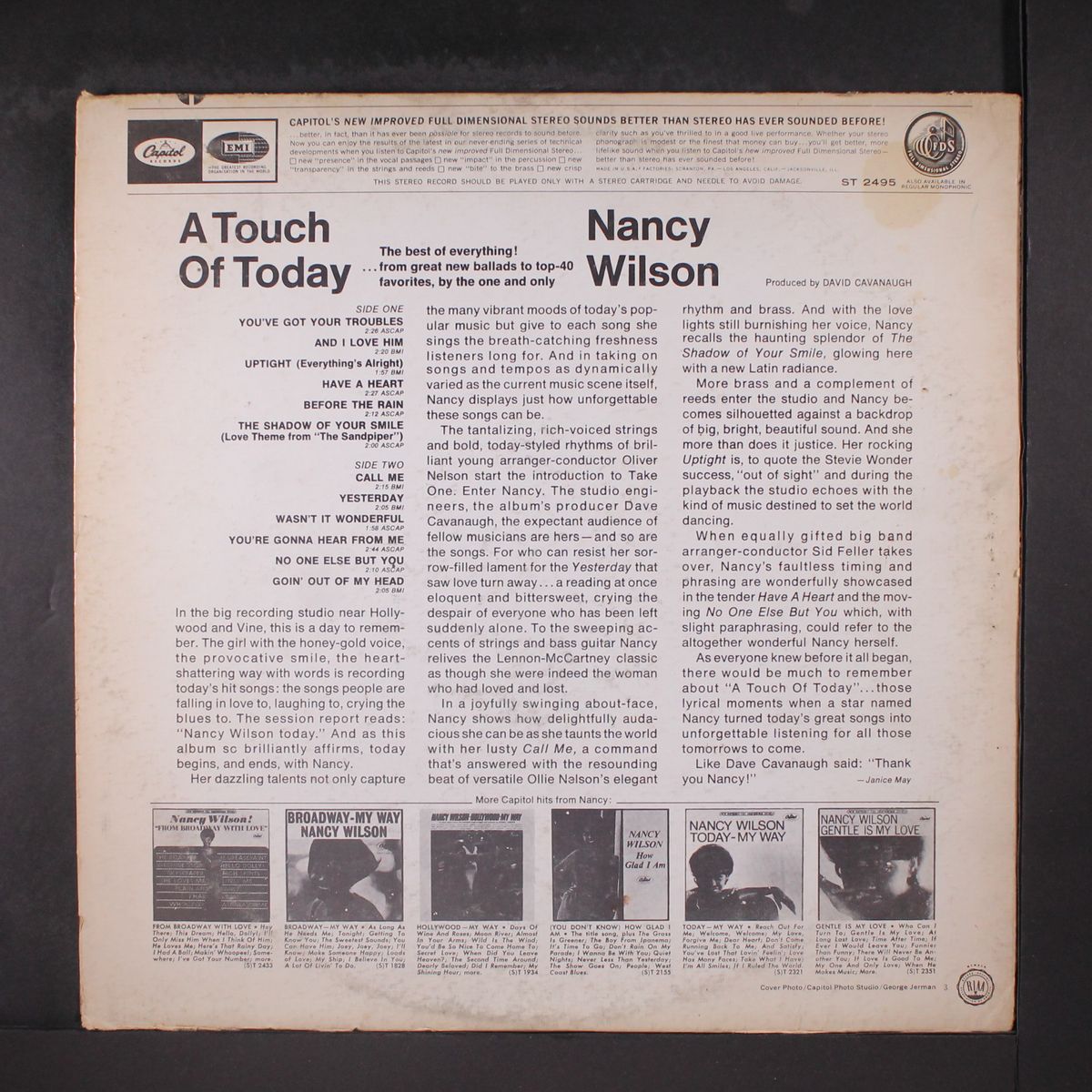 a touch of today by NANCY WILSON