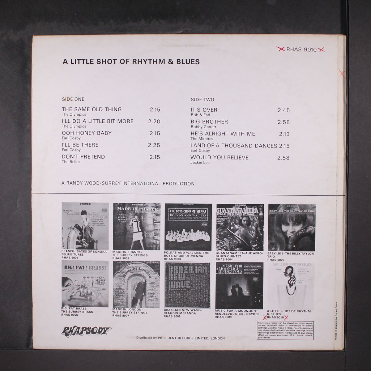 a little shot of rhythm and blues by VARIOUS