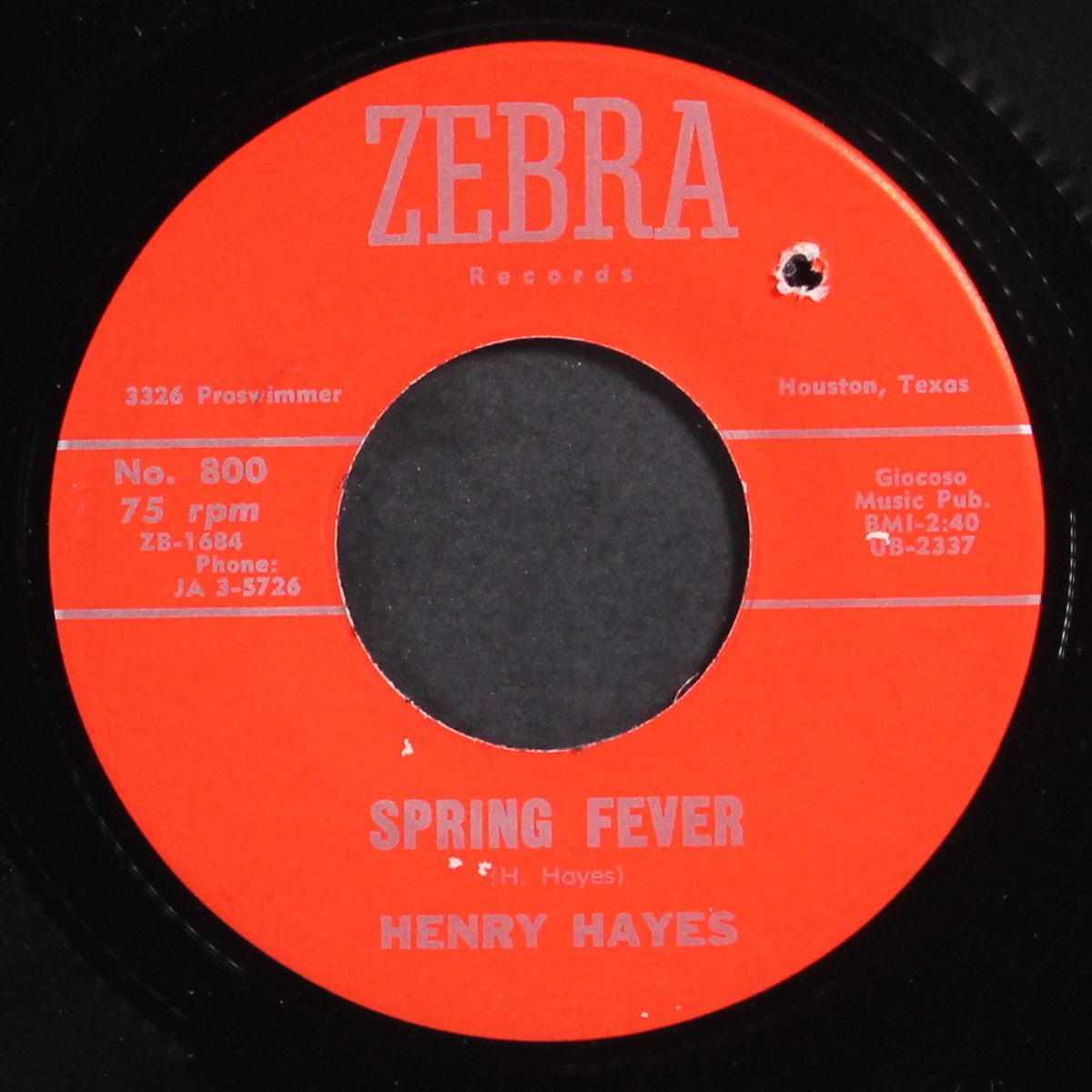 the twirl / spring fever by HENRY HAYES