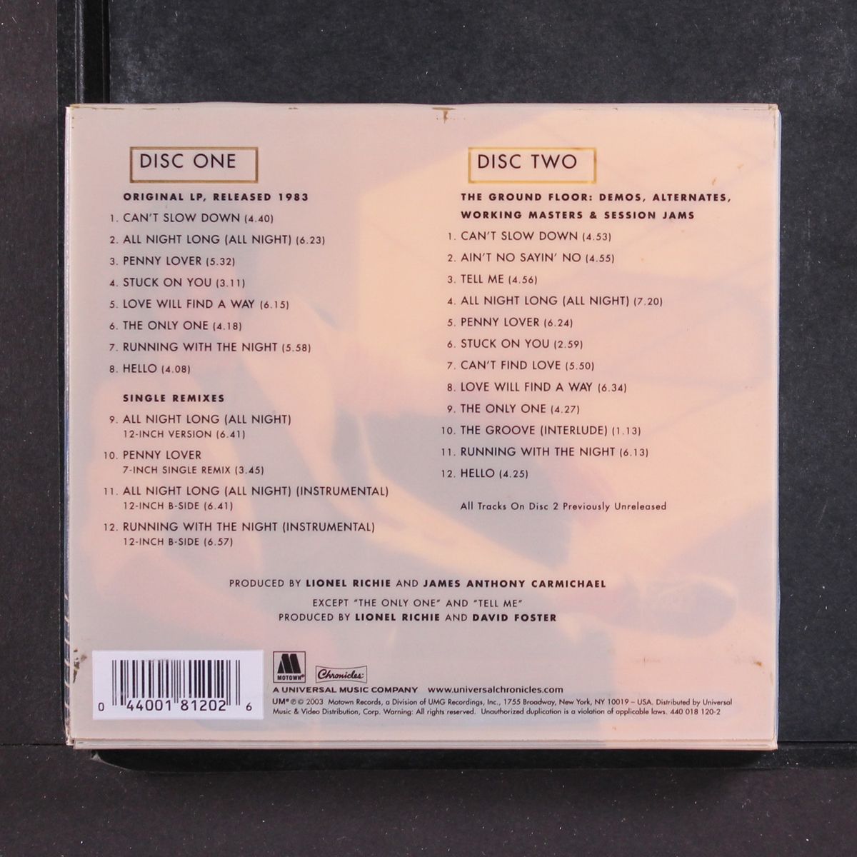 can't slow down by LIONEL RICHIE