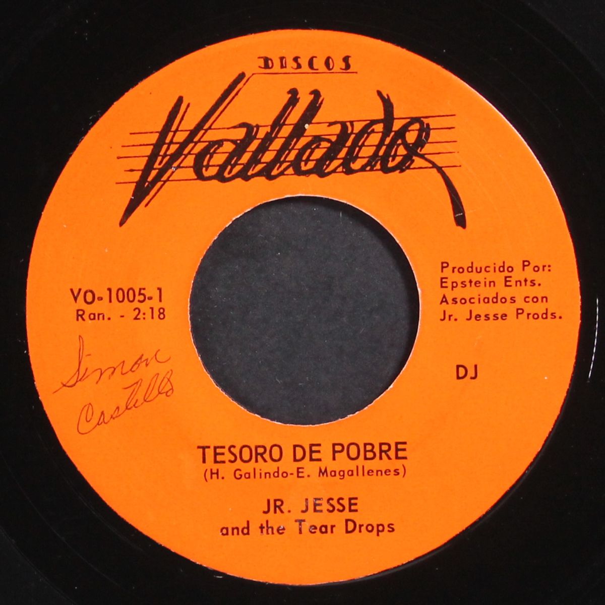 tesoro de pobre / besito chiquito by JR. JESSE & TEAR DROPS