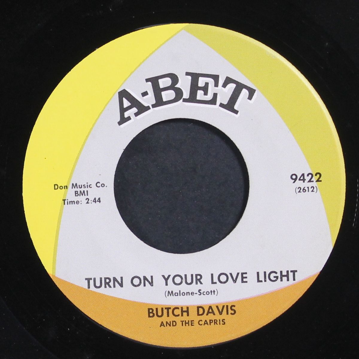 the party / turn on your love light by BUTCH DAVIS