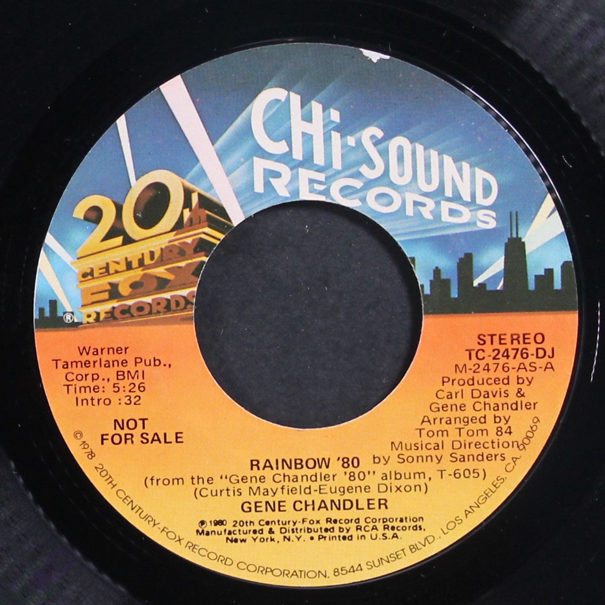 rainbow '80 / mono by GENE CHANDLER