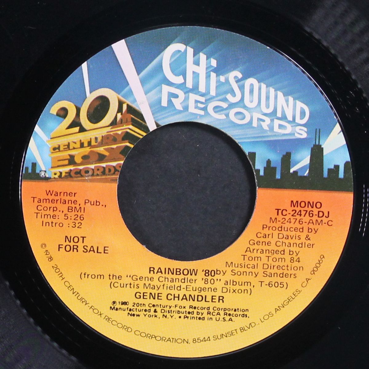 rainbow '80 / mono by GENE CHANDLER