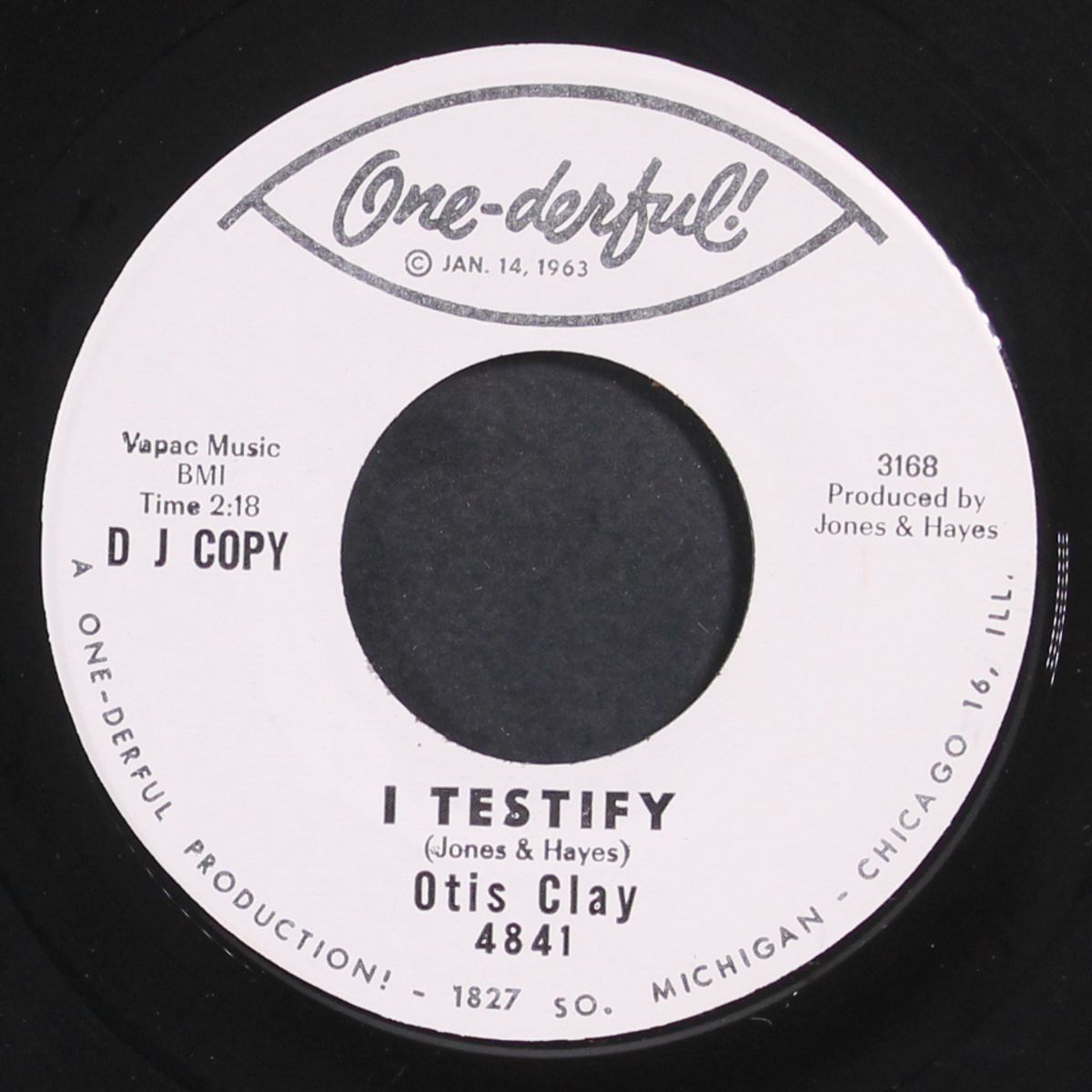i'm satisfied / i testify by OTIS CLAY