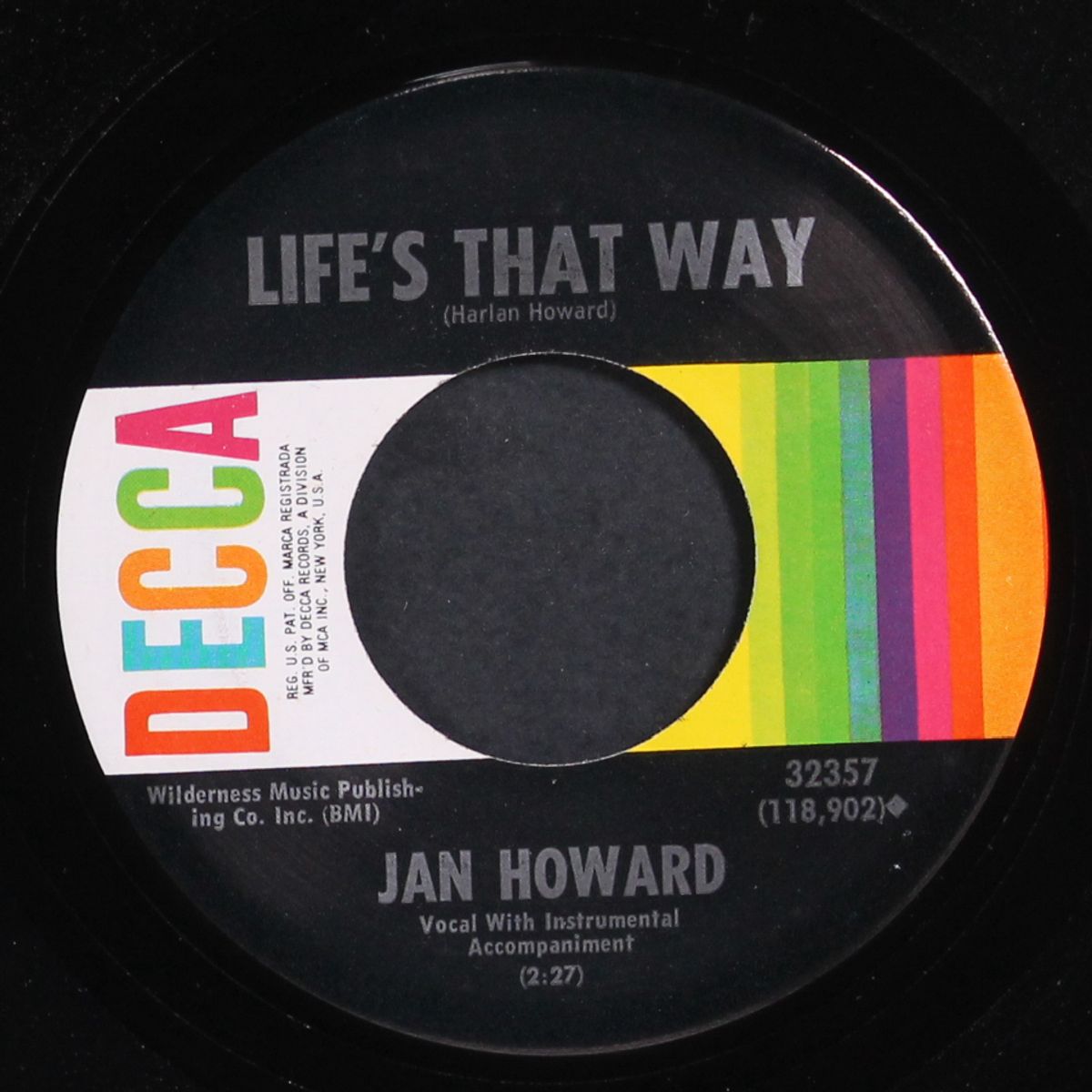life's that way by JAN HOWARD