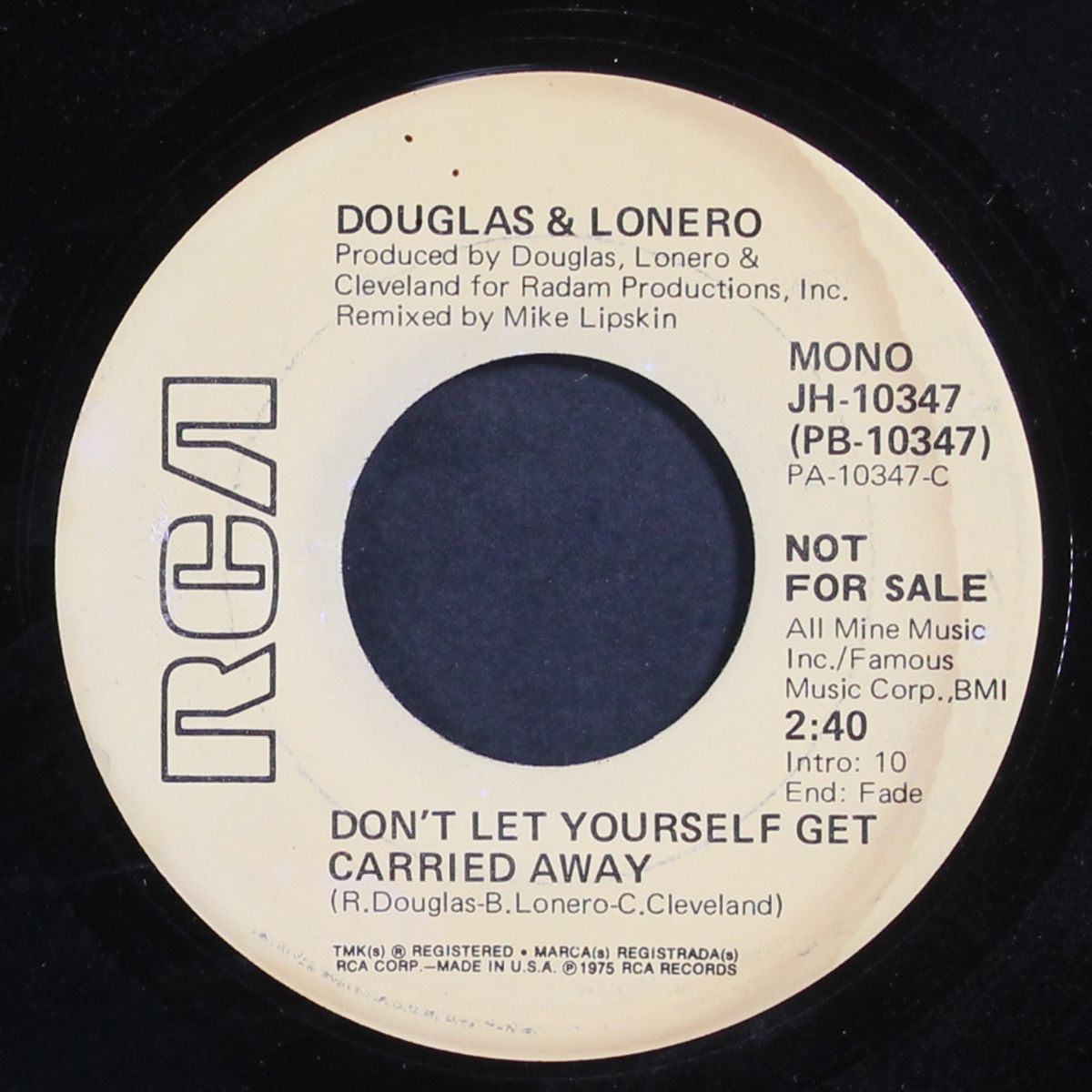 don't let yourself get carried away / mono by DOUGLAS & LONERO