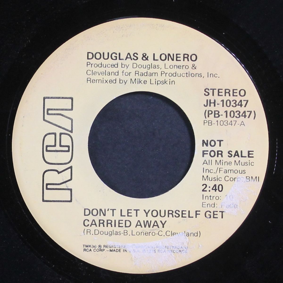 don't let yourself get carried away / mono by DOUGLAS & LONERO