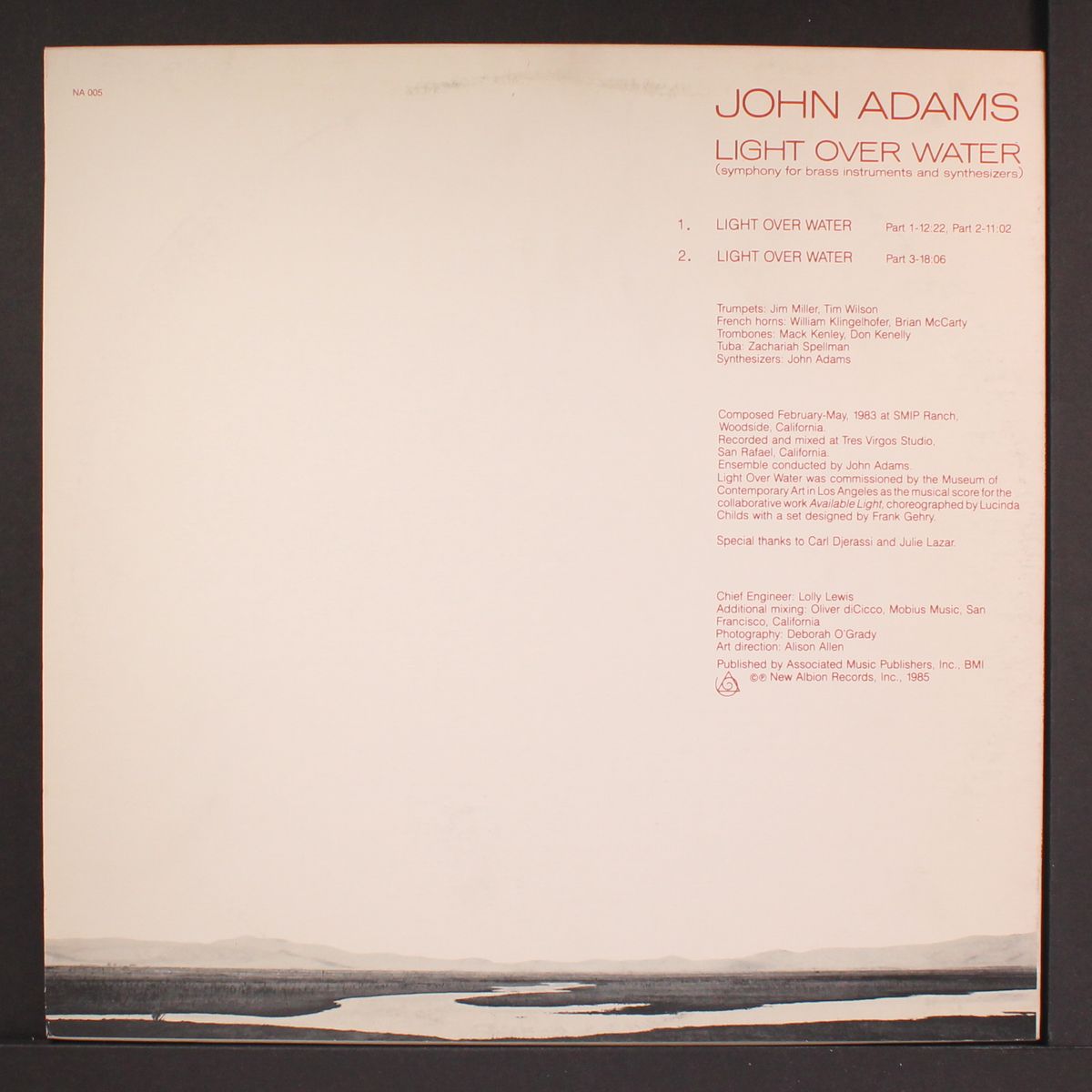 light over water by JOHN ADAMS
