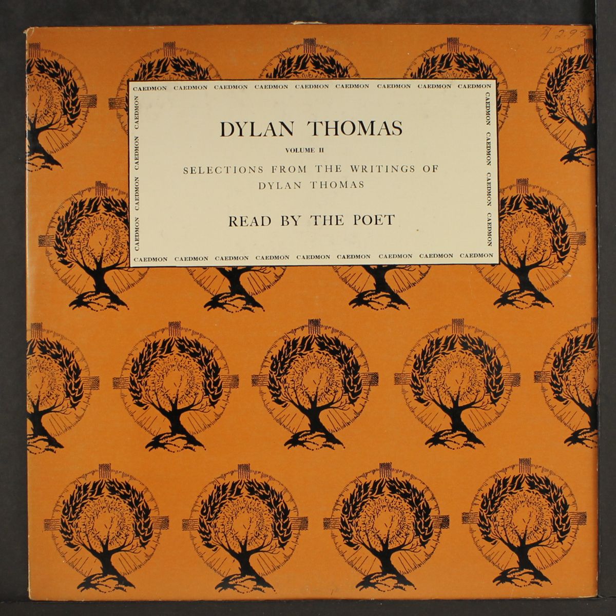 reading from his work by DYLAN THOMAS