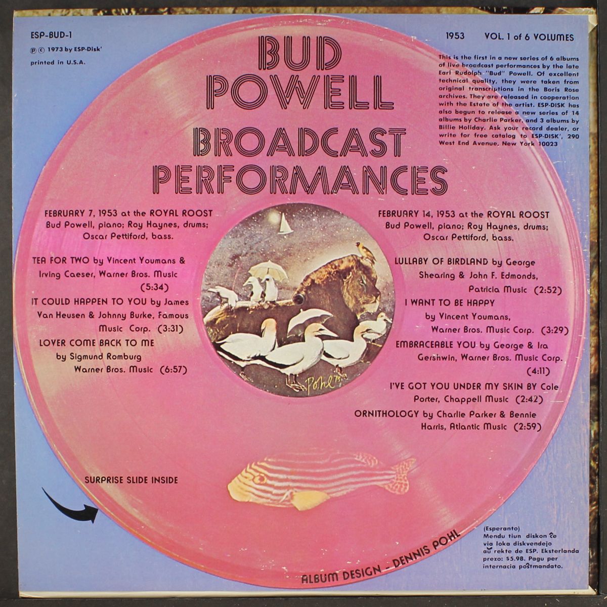 broadcast performances by BUD POWELL