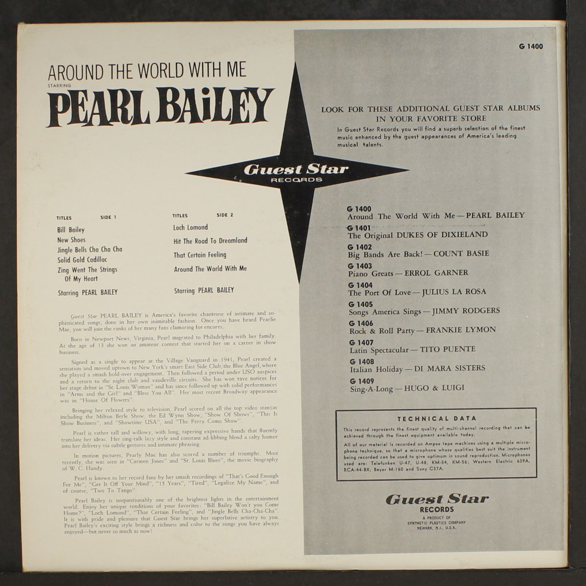 around the world with me by PEARL BAILEY