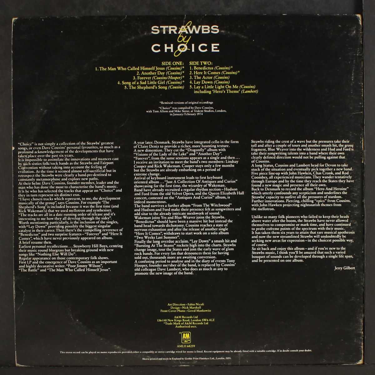 strawbs by choice by STRAWBS
