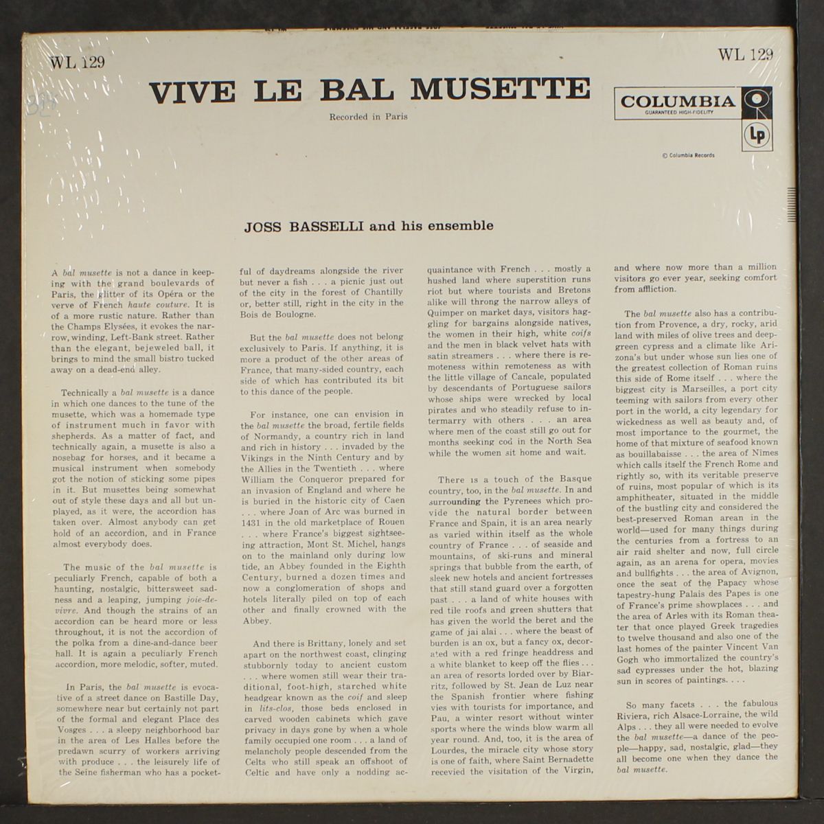vive le bal musette by JOSS BASELLI