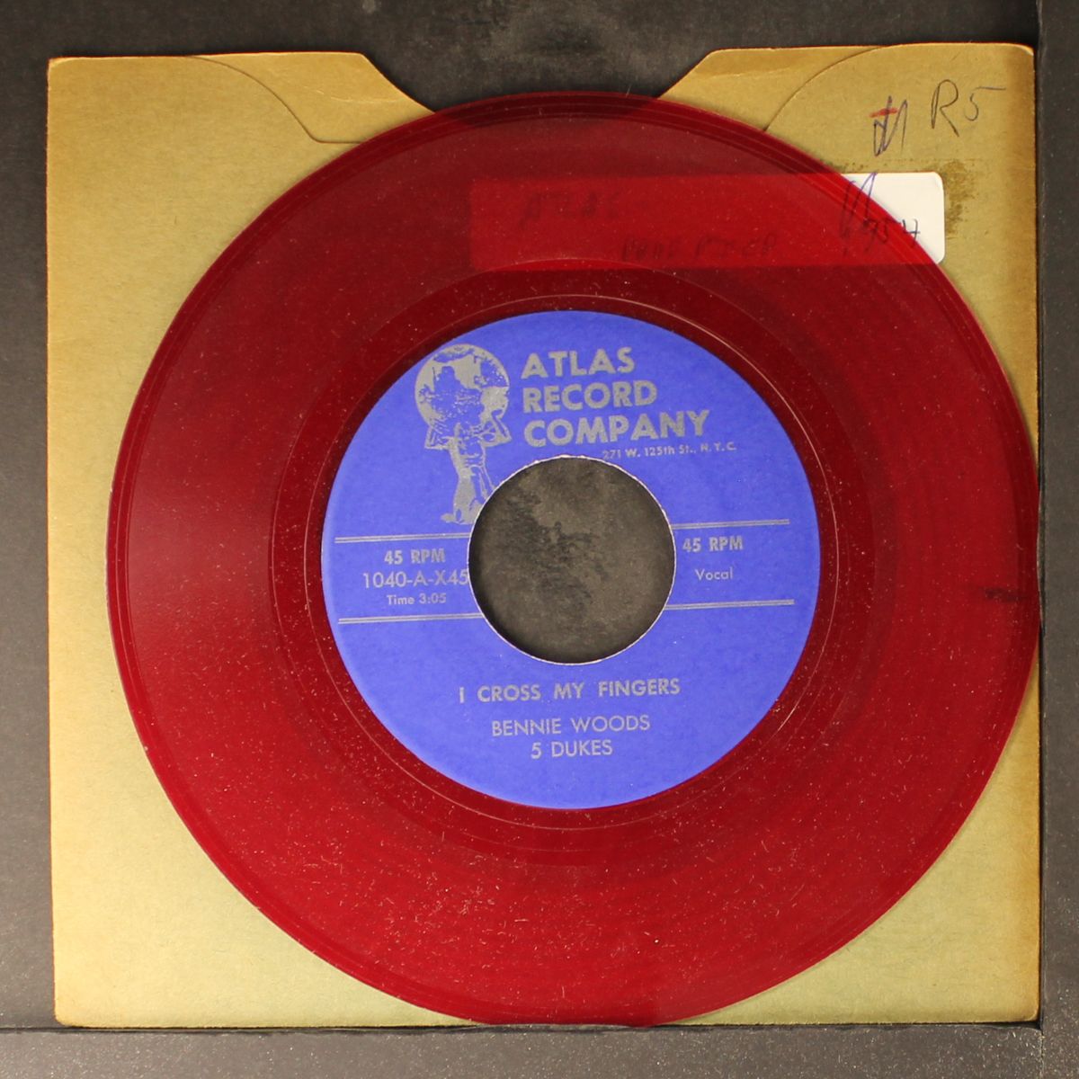 i cross my fingers / wheel baby wheel by BENNIE WOODS & 5 DUKES
