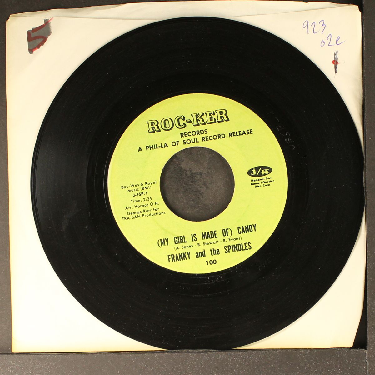 my letter to you / (my girl is made of candy) by FRANKY & SPINDLES