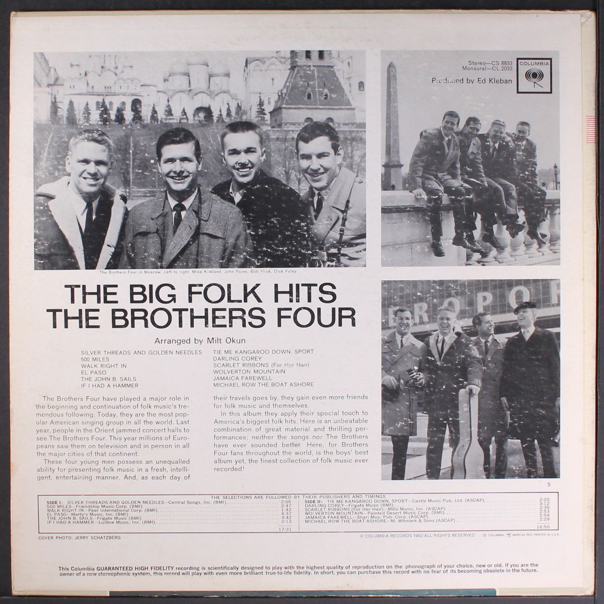 the big folk hits by BROTHERS FOUR