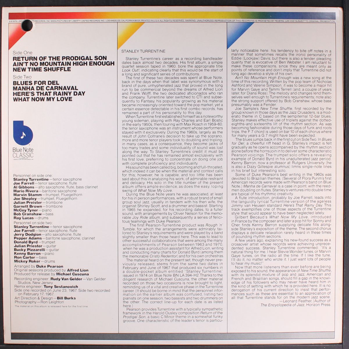 new time shuffle by STANLEY TURRENTINE