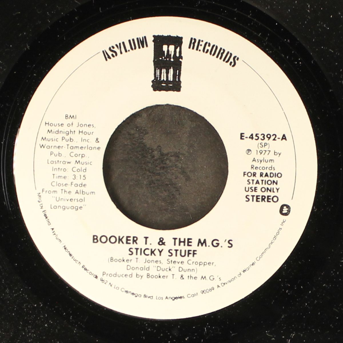sticky stuff / mono by BOOKER T & THE MG'S