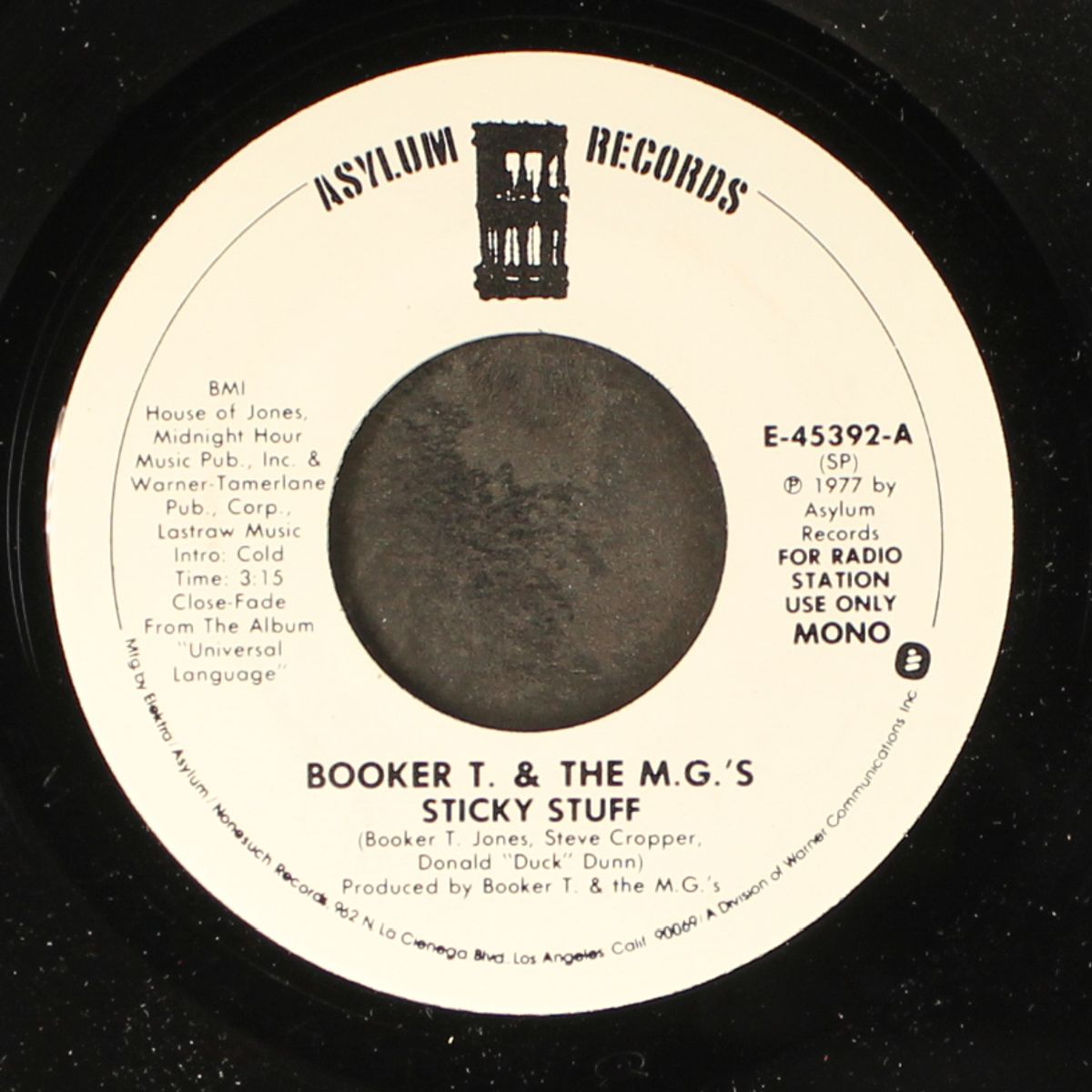 sticky stuff / mono by BOOKER T & THE MG'S