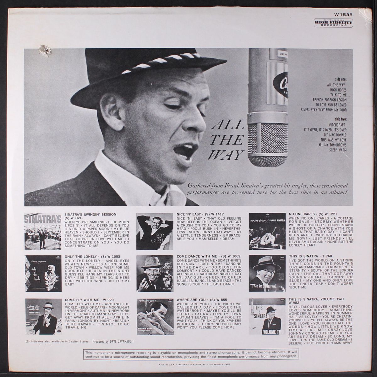 all the way by FRANK SINATRA
