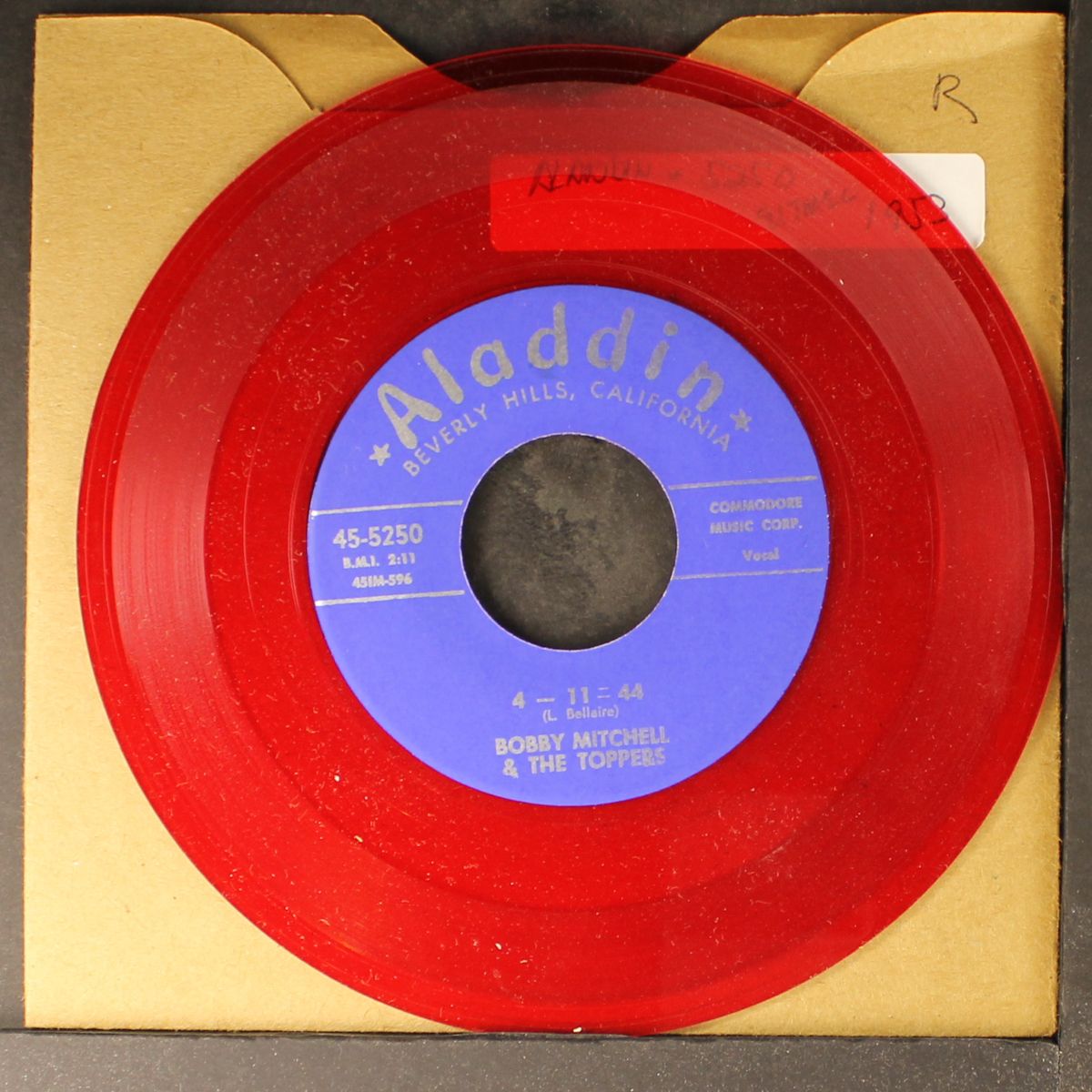 one friday morning / 4-11=44 by BOBBY MITCHELL & TOPPERS