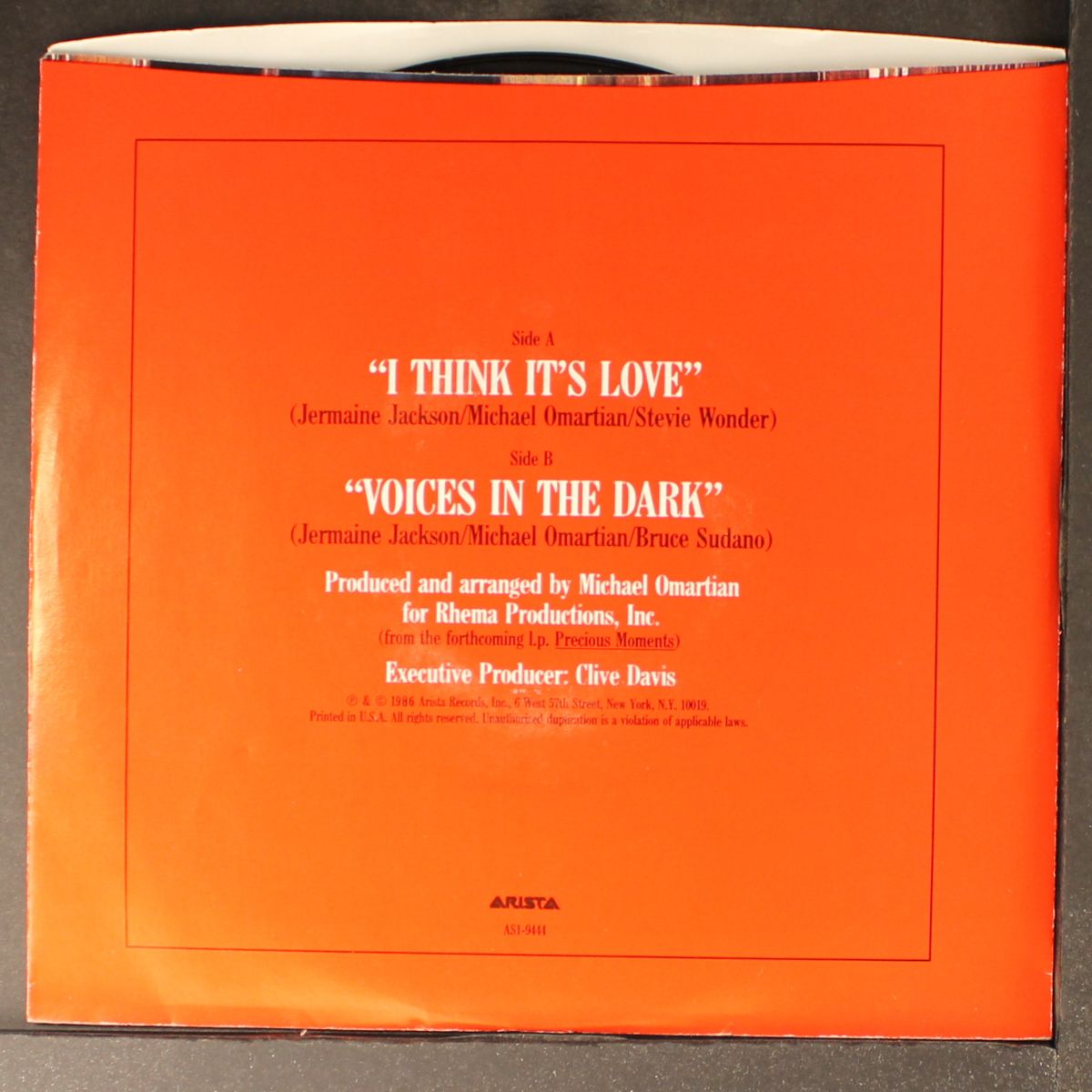 i think it's love / same by JERMAINE JACKSON