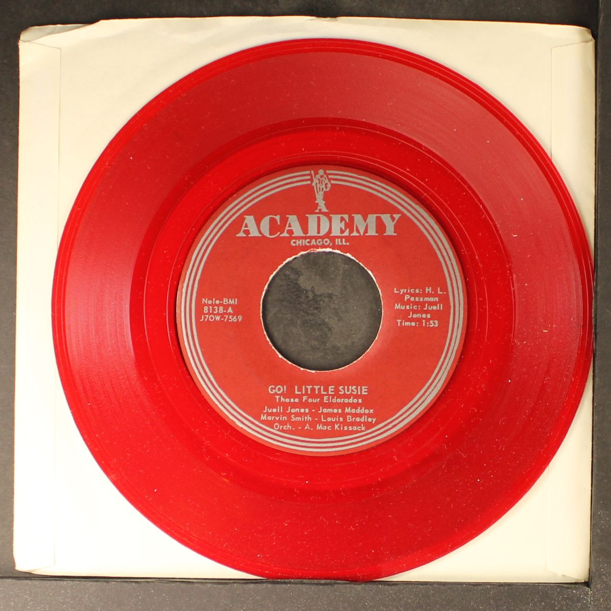 a lonely boy / go! little susie by THOSE FOUR ELDORADOS