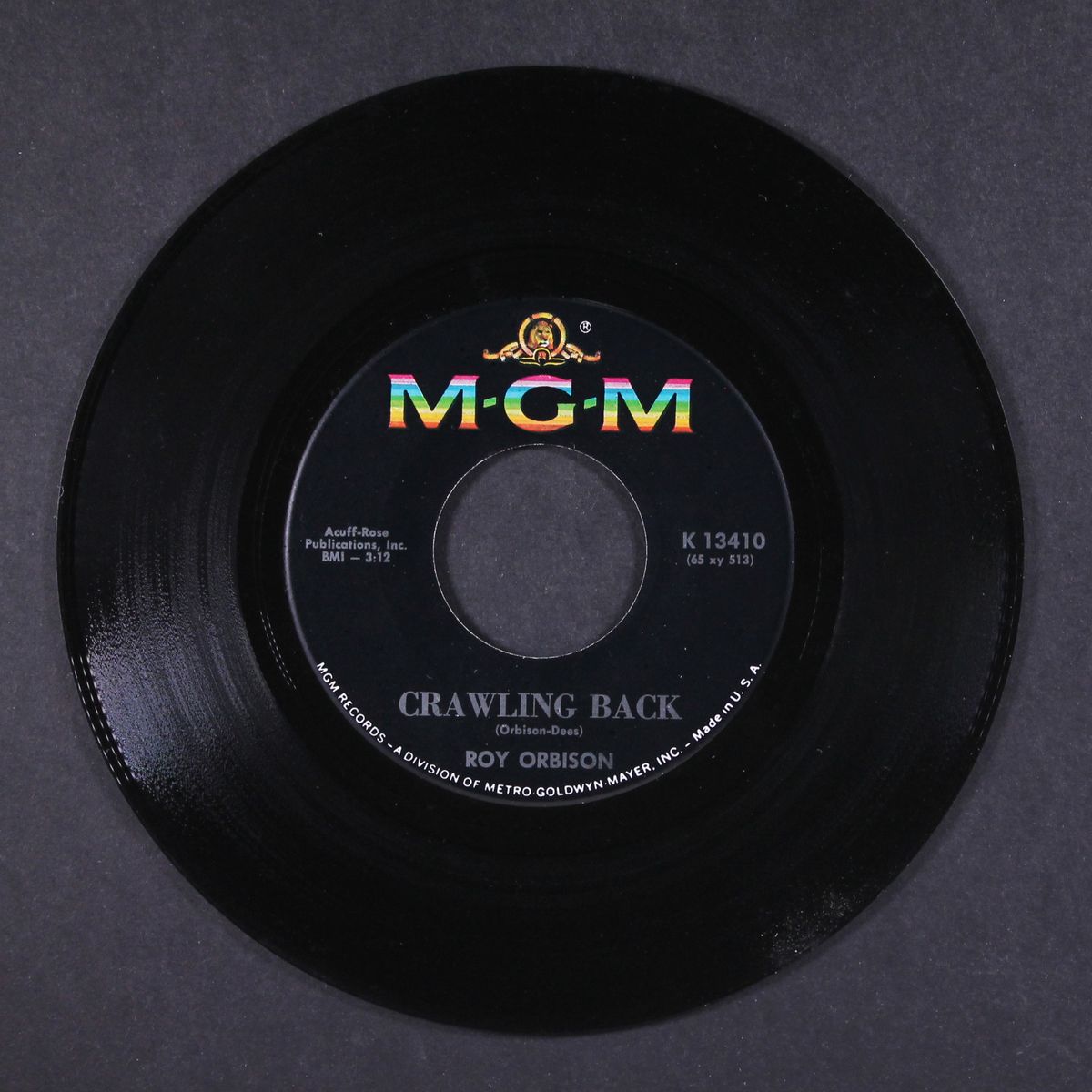 crawling back / if you can't say something nice by ROY ORBISON