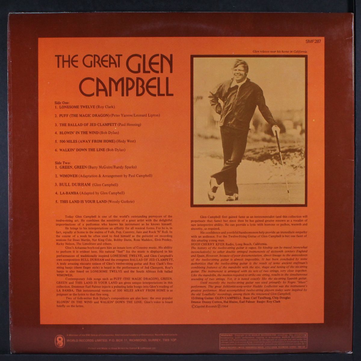 plays 12 string guitar by GLEN CAMPBELL