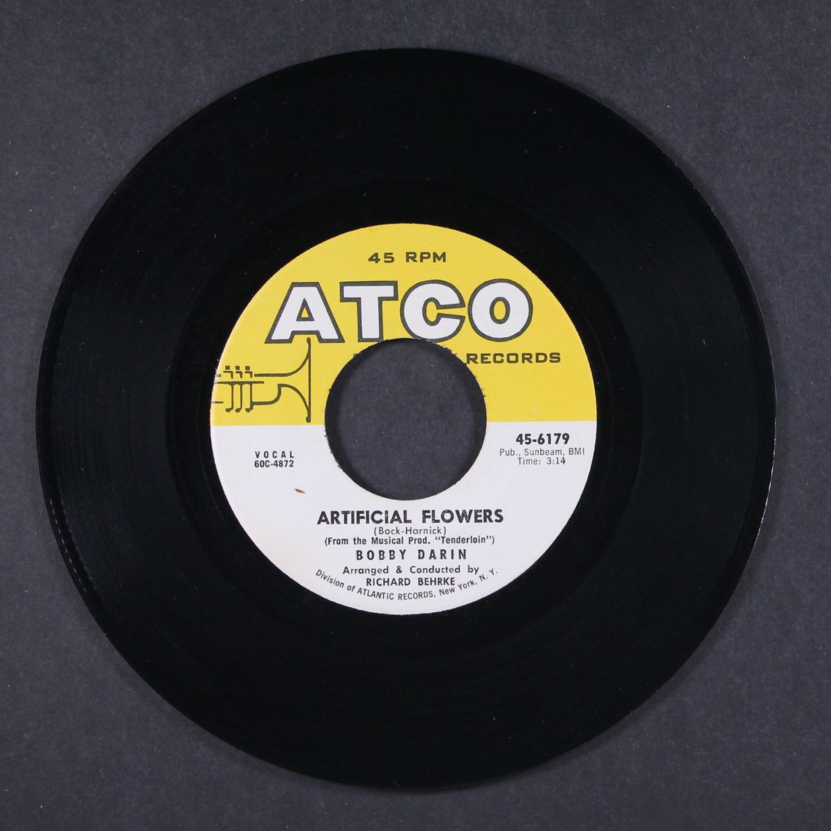 artificial flowers / somebody to love by BOBBY DARIN