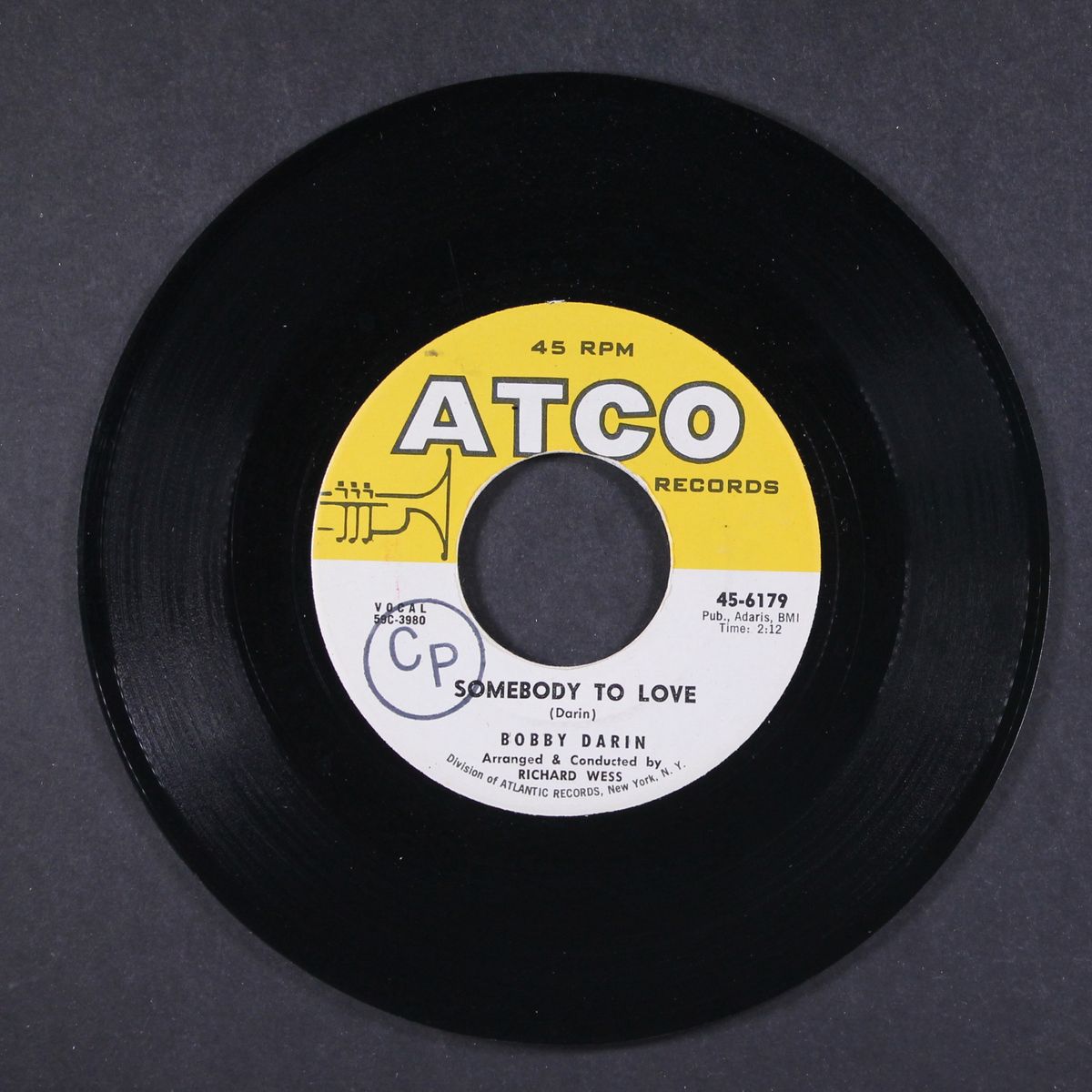 artificial flowers / somebody to love by BOBBY DARIN