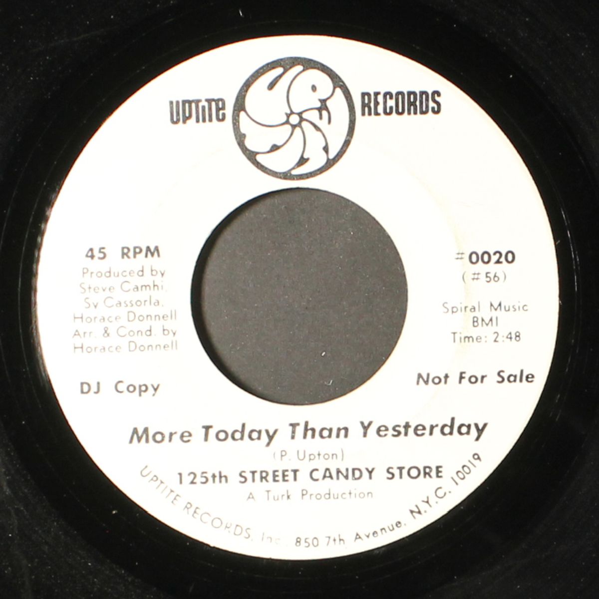 more today than yesterday / same by 125TH STREET CANDY STORE
