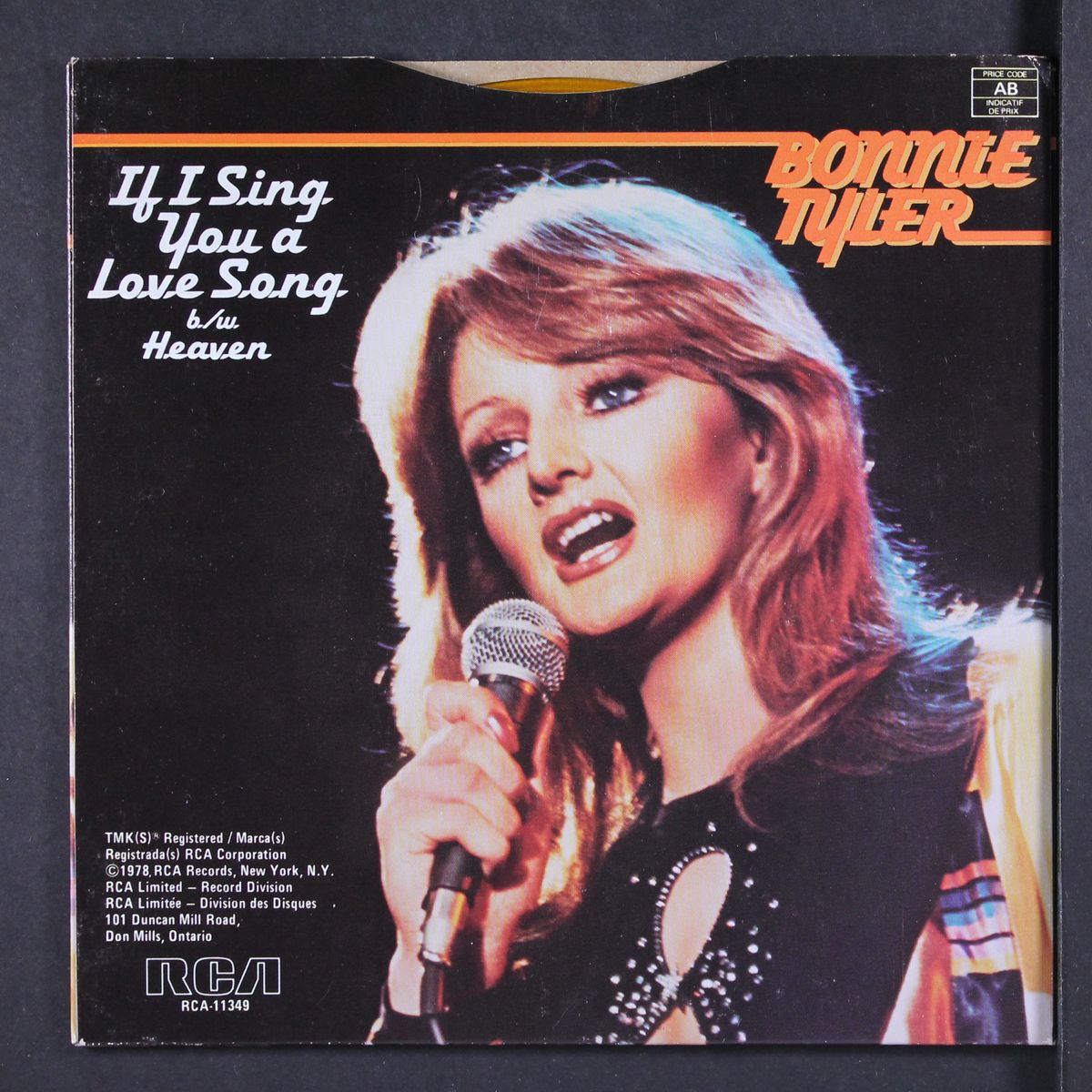 if i sing you a love song by BONNIE TYLER