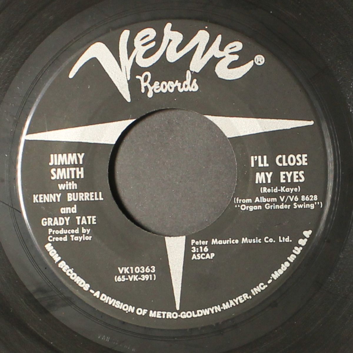 the organ grinder's swing / i'll close my eyes by JIMMY SMITH