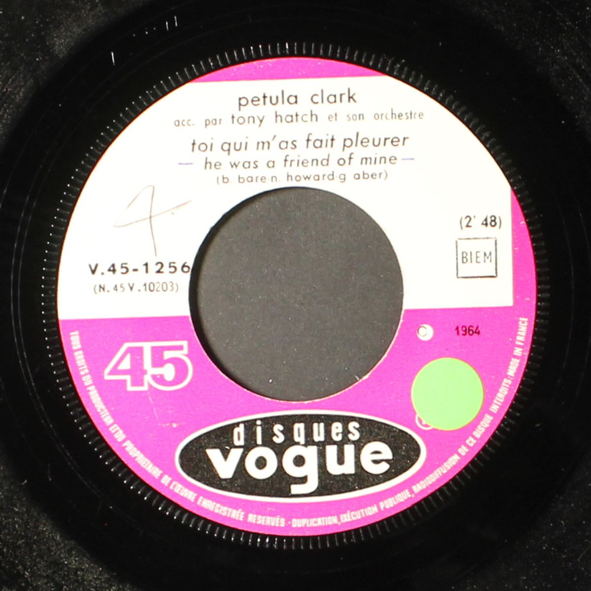 les james dean / he was a friend of mine by PETULA CLARK