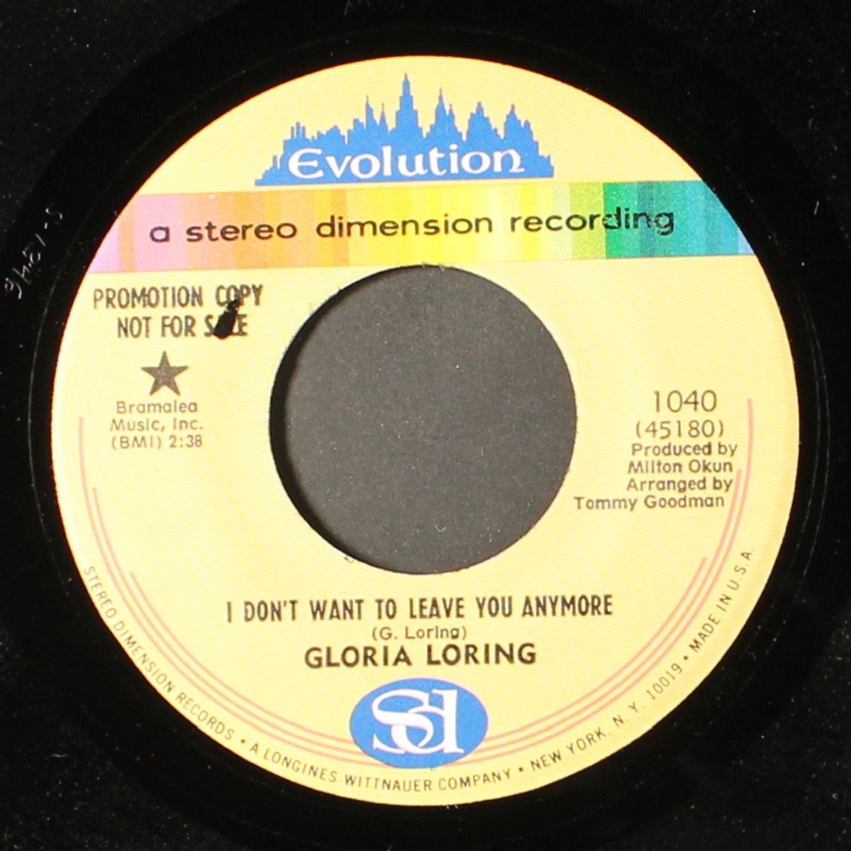 i don't want to leave you anymore / sunshine on my shoulders by GLORIA LORING