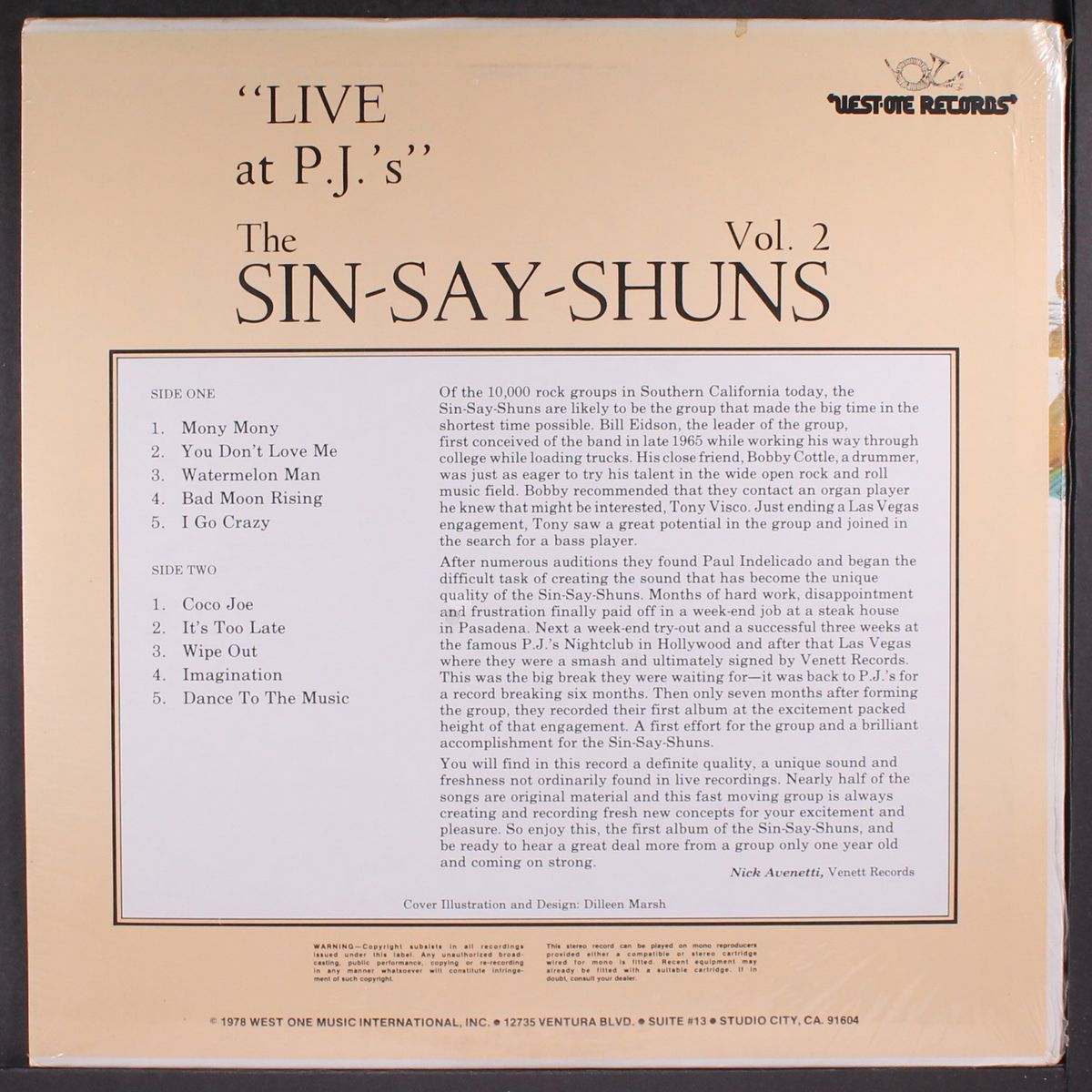 live at p.j.'s, vol. 2 by SIN-SAY-SHUNS