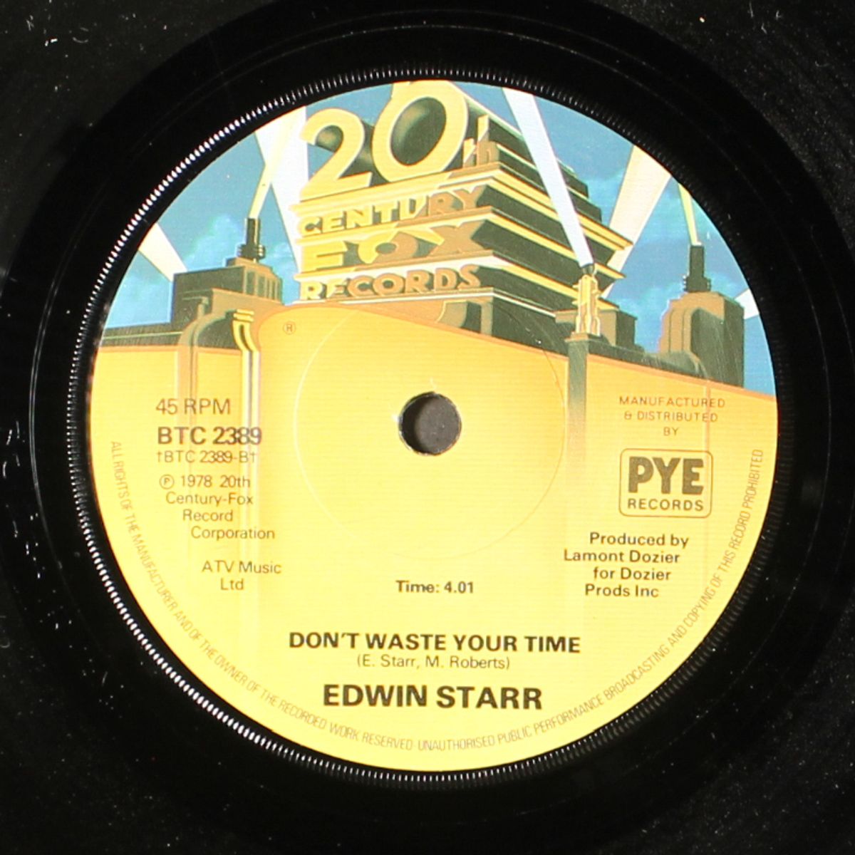 i'm so into you / don't waste your time by EDWIN STARR