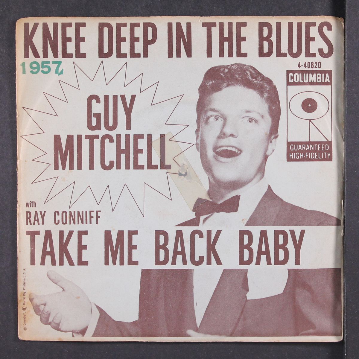 take me back baby / knee deep in the blues by GUY MITCHELL