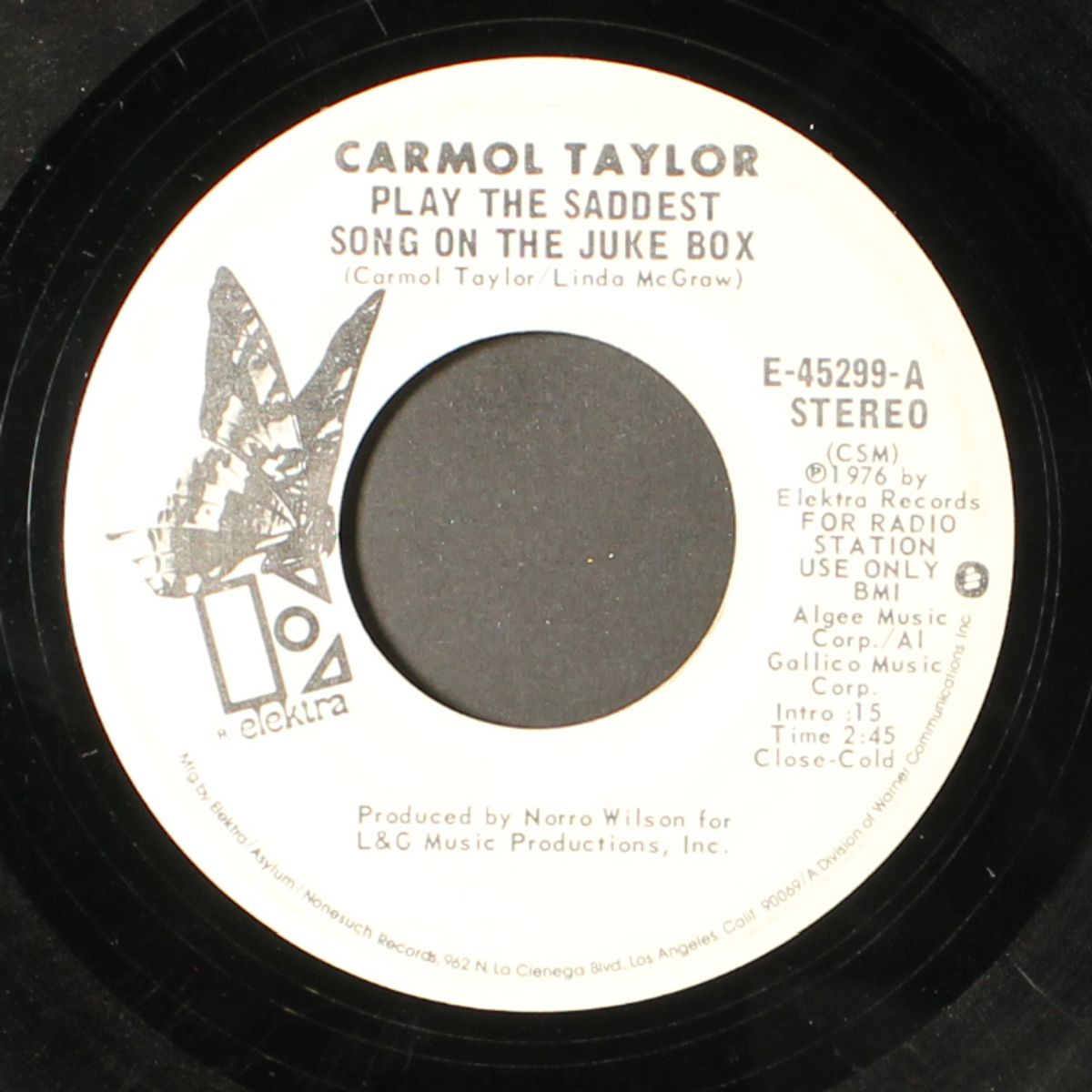 play the saddest song on the juke box by CARMOL TAYLOR